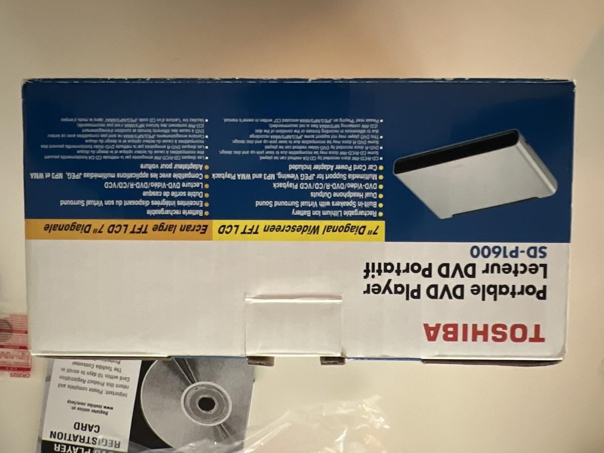 Toshiba SD-P1600 Portable DVD Player (7