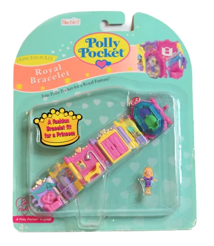 Polly Pocket Bluebird Princess Polly Royal Bracelet 1997  MIP Vintage