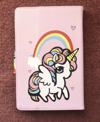 Einhorn Leder Smart Flip Case Hülle für I Pad Mini1 2 3, 9.6 Universal Fit