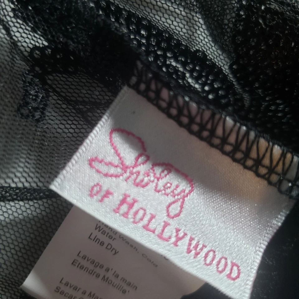 Body Shirley of Hollywood Lentejuelas Bordado Manga Larga XL Negro 31389 Foto 4 de 4