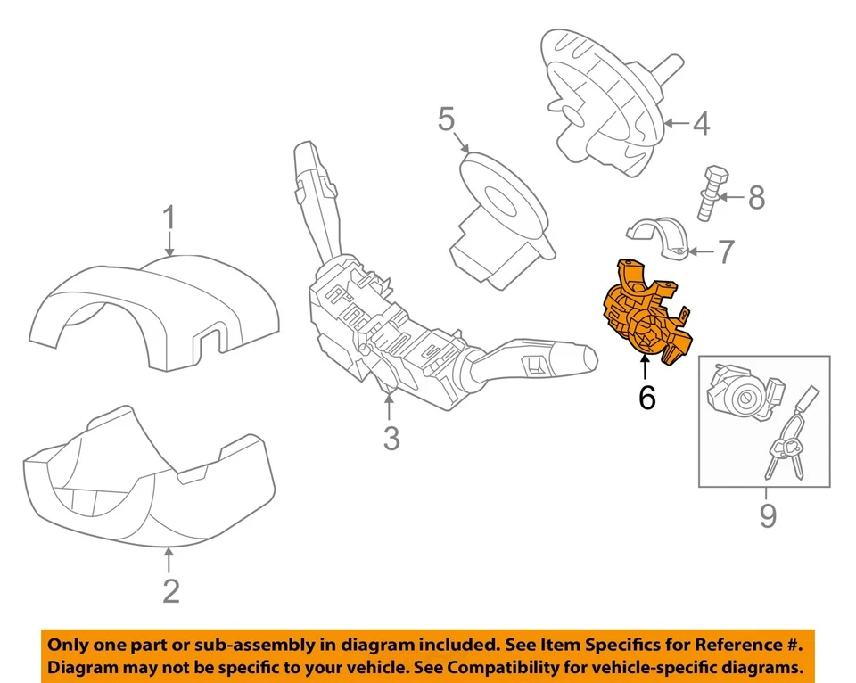 Interruptor de encendido usado se adapta a: Kia Sedona 2016 encendido convencional mercado Canadá G Foto 3 de 4
