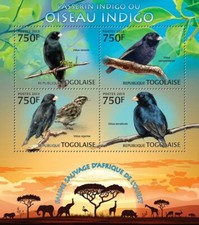 2013 TOGO  MNH. BIRDS   |   Y&T Code: 3152-3155  |  Michel Code: 4796-4799