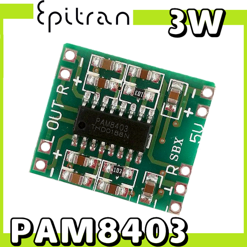 Modulo Amplificatore Audio Bluetooth 5.0 PAM8403 – Scheda 2 Canali 2x3W Per Fai Da Te E Altoparlanti