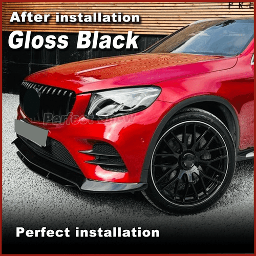 Glanz Schwarz Frontlippe Frontansatz Spoiler für Mercedes X253 GLC250 GLC43 - Picture 4 of 15