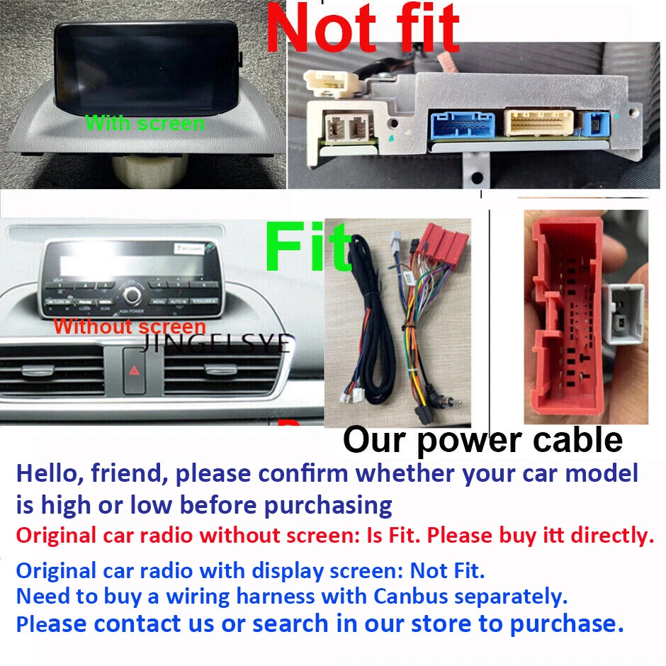 Apple Carplay For Mazda 3 2014-2018 GPS Navigation Android 12 Car Stereo Radio - Image 3 of 4