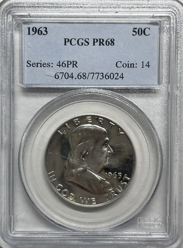 1963 Franklin Half Dollar Silver Proof PR68 (PCGS)