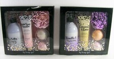 Woman's My Beauty Spot 5pc Bath Beauty Gift Set Body Wash/Lotion Fizzers Pouf