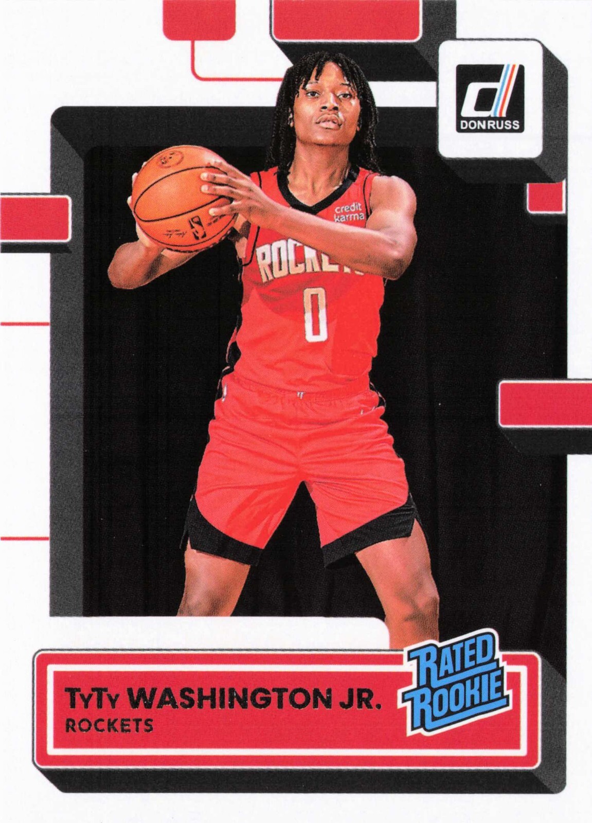 ROOKIE - TyTy Washington, Jr. - 2022-23 Panini Donruss Basketball #229 - Rated