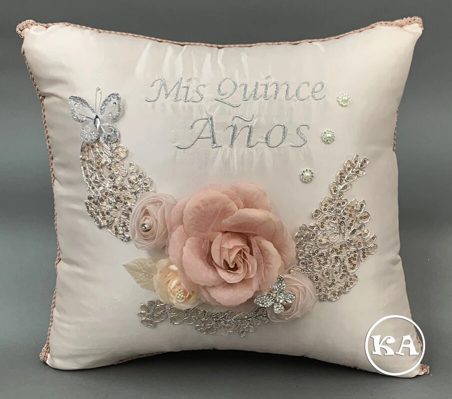 ¡NUEVO! Juego Almohada Arrodillada Quinceañera Azul Real con Oro - Conjunto de Quinceañera Foto 4 de 4