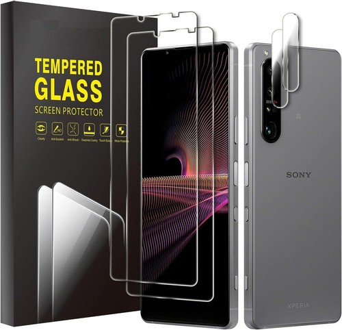 Screen Protector For Sony Xperia 1/5/10 /IV/ III / V VI + Camera Tempered Glass - Picture 9 of 12