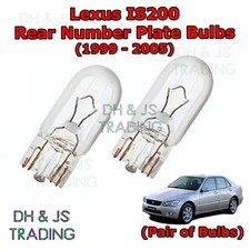 For Lexus IS200 Rear Number Plate Bulbs Reg Plate Bulb Light Lights IS (99-05)