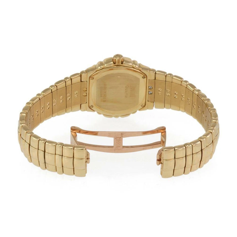 Reloj de cuarzo Piaget Tanagra para mujer de oro amarillo de 18 quilates con diamantes 16033 Foto 3 de 4