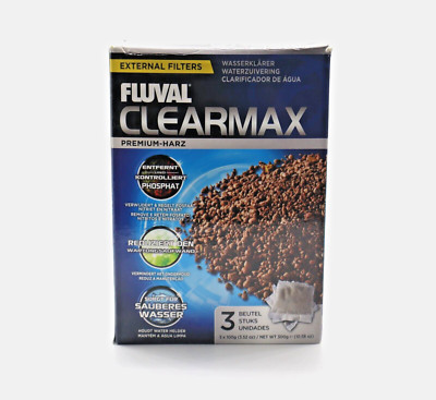 Fluval Clearmax Phosphate Premium-Harz Remover Filters 3 Filters 3.5oz 1pack NEW