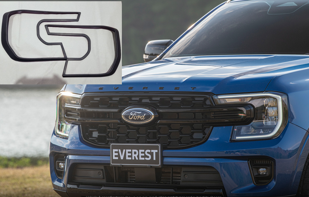 FORD NEXT-GEN EVEREST 2022-24 Headlight Headlamp Cover Trim Guard