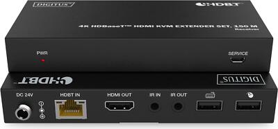 DIGITUS Set Extender 4K HDBaseT HDMI KVM 150m
