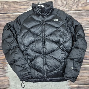 The North Face Mujer Chaqueta Grande Acolchado Plumas De Ganso 550 Negro  Brillante | eBay