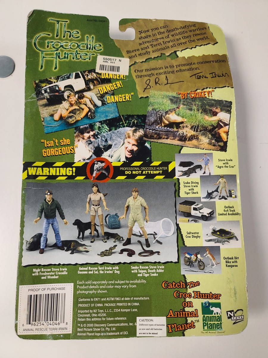 2000 The Crocodile Hunter TERRI IRWIN Figure Animal Rescue Planet