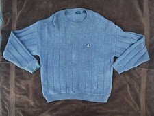 IZOD Sweater Men's Large Gray Pullover Outdoors Casual Cotton Preppy Mens