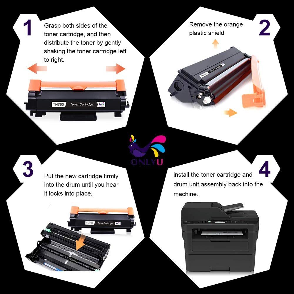 E-Z Ink (T TN760 - Cartuchos De Tóner Copatibles Con Brother TN-760