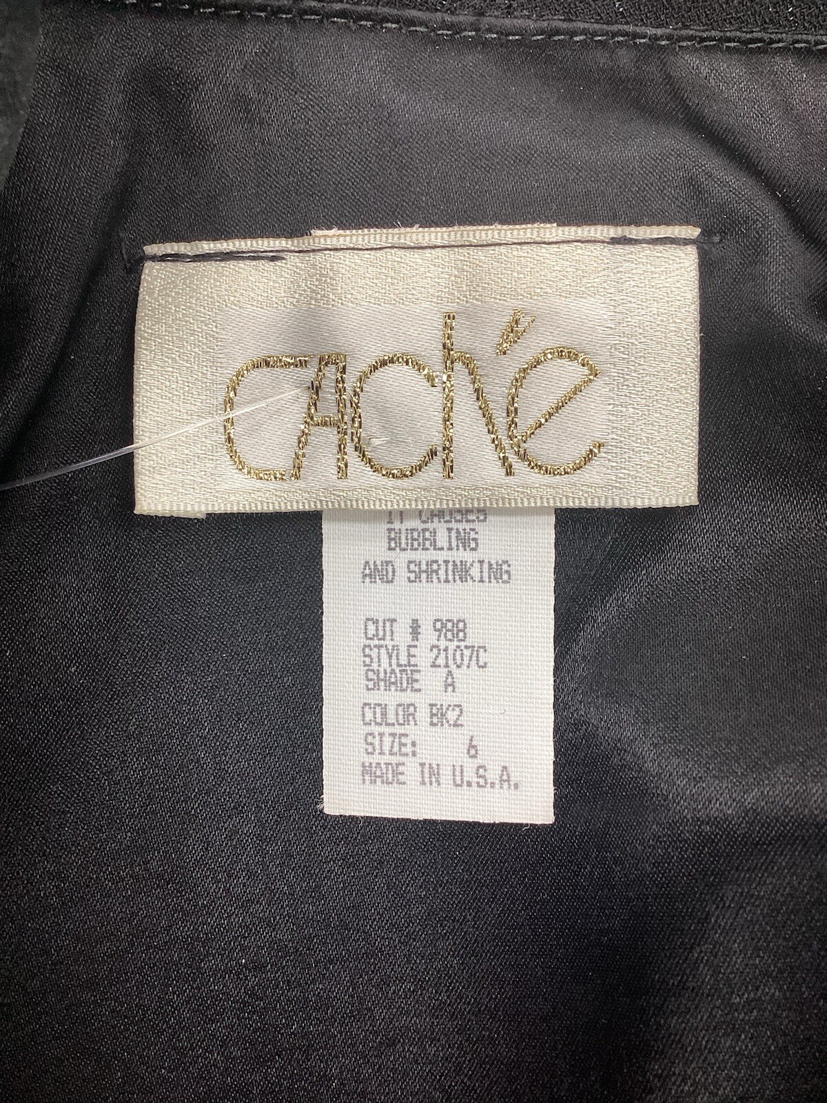 Cache Size 6 Black Top - image 5