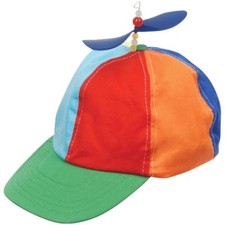 2 BRAND NEW ADULT SIZE FUNNY PROPELLER HELICOPTER NOVELTY HAT DA party fun new