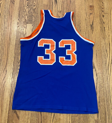 New York Knicks Patrick Ewing #33 Vintage 80s Sand Knit NBA