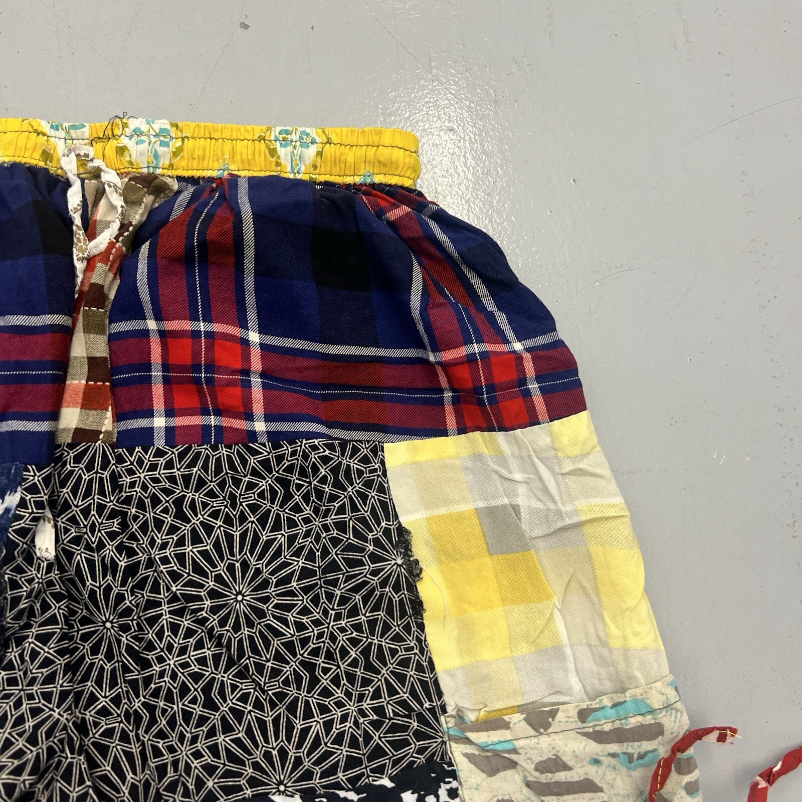 Vintage 90s Patchwork Custom Made Sweatpants Paja… - image 4