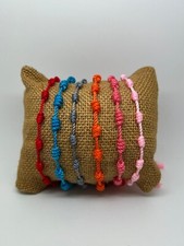 Classic Simple 10 Knots Multicolor Braided Rope Bracelet Protective Bracelet