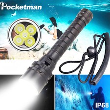 Professional Diving Light Powerful Led Diving Flashlight LED Underwater Lanterna