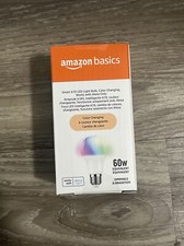 1 Pack Amazon Basics Smart Light Bulb WiFi LED RGB A19 60W E26 Dimmable