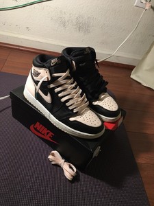 Jordan 1 Retro High Black Crimson Tint 