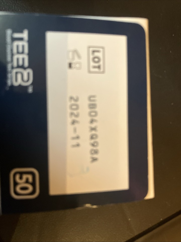 TEE2 test strips x 50 for TEE2+ blood glucose meter. Brand new in box