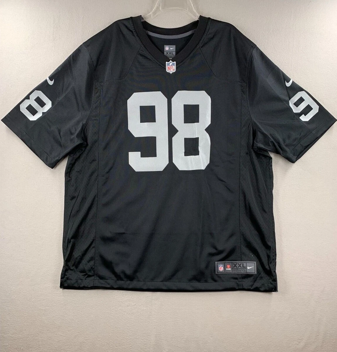 Nike Men's Las Vegas Raiders Maxx Crosby #98 Alternate White Game Jersey