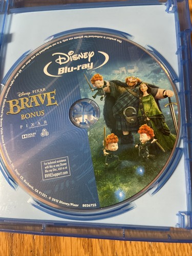 Disney Pixar Brave Blu-ray & DVD 3-Disc Lot Fun Family Movie - Picture 12 of 12