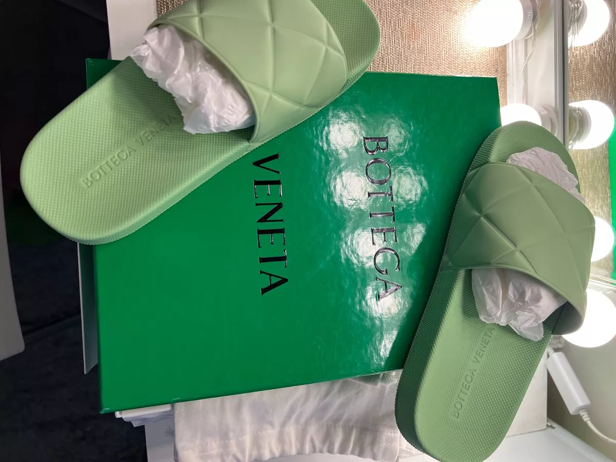 Bottega Veneta Mint Womens slides size 39