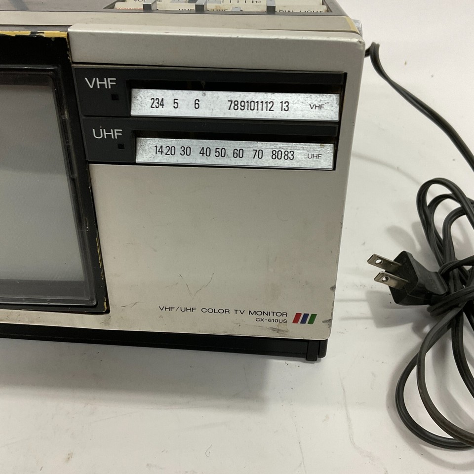 Moniteur TV Couleur JVC CX-610PF VHF/UHF - Vintage Années 80 - Occasion