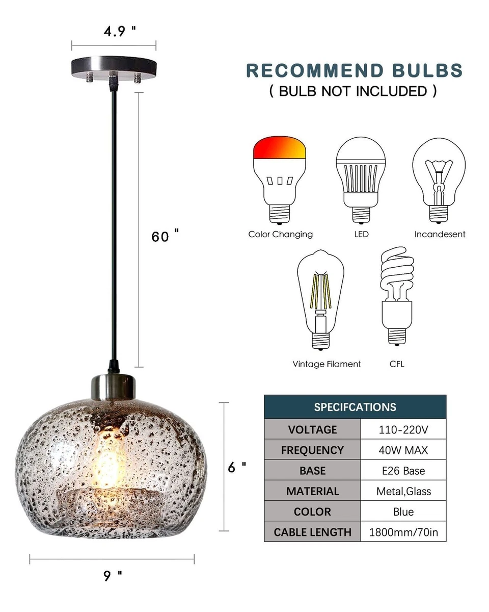 Casamotion mini pendant light handblown glass hanging sale light