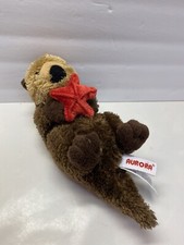Aurora World Flopsie Sea Otter Plush With Red Starfish Stuffed Animal Toy.