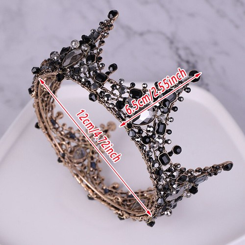 Baroque Princess Full Circle Crown Birthday Wedding Decor Performance Headwear - Picture 6 of 12