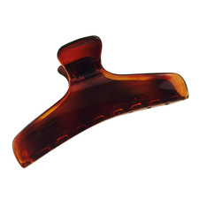 Parcelona French Flat Large Salon Jaw Hair Claw Clip in Shell Color Duplicate