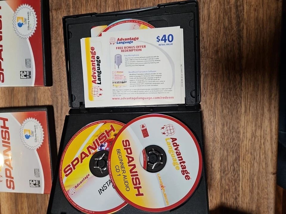 Advantage Language Proficiency Spanish Langmaster Lot of 12 CD +Extra's - Image 3 of 4