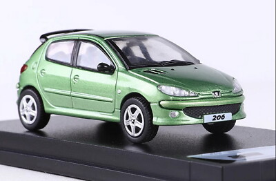 SHADOW 1/64 Scale Peugeot 206 Green Diecast Car Model Toy Gift NIB