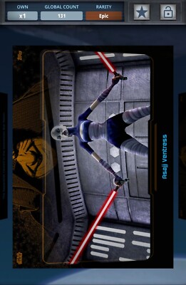 Star Wars Card Trader The Growing Menace W2 Base EPIC Asajj Ventress Digital