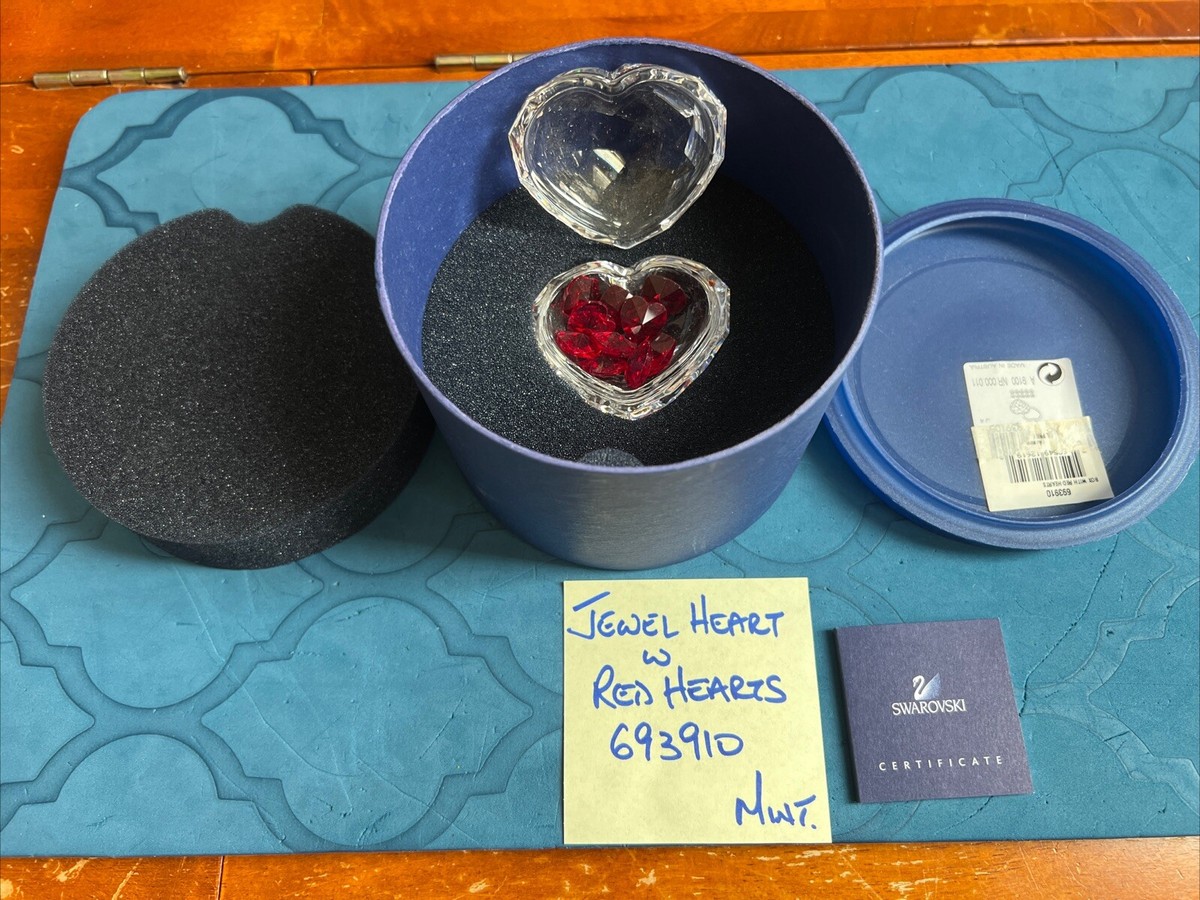 Swarovski Crystal Moment Box - Jewel heart with Red hearts 693910