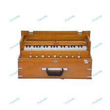 Bina Portable 42 Keys 2 Reed 9 Stopper Multi Bellow 3.5 Octave Harmonium With Ba