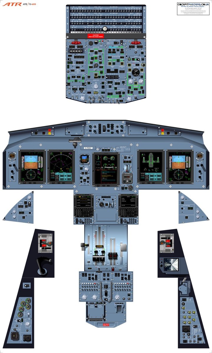 ATR 72-600 Cockpit Poster | eBay