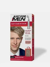 Easy Comb In Color Gray Hair Coloring Men with Comb Applicator Sandy Blond A10