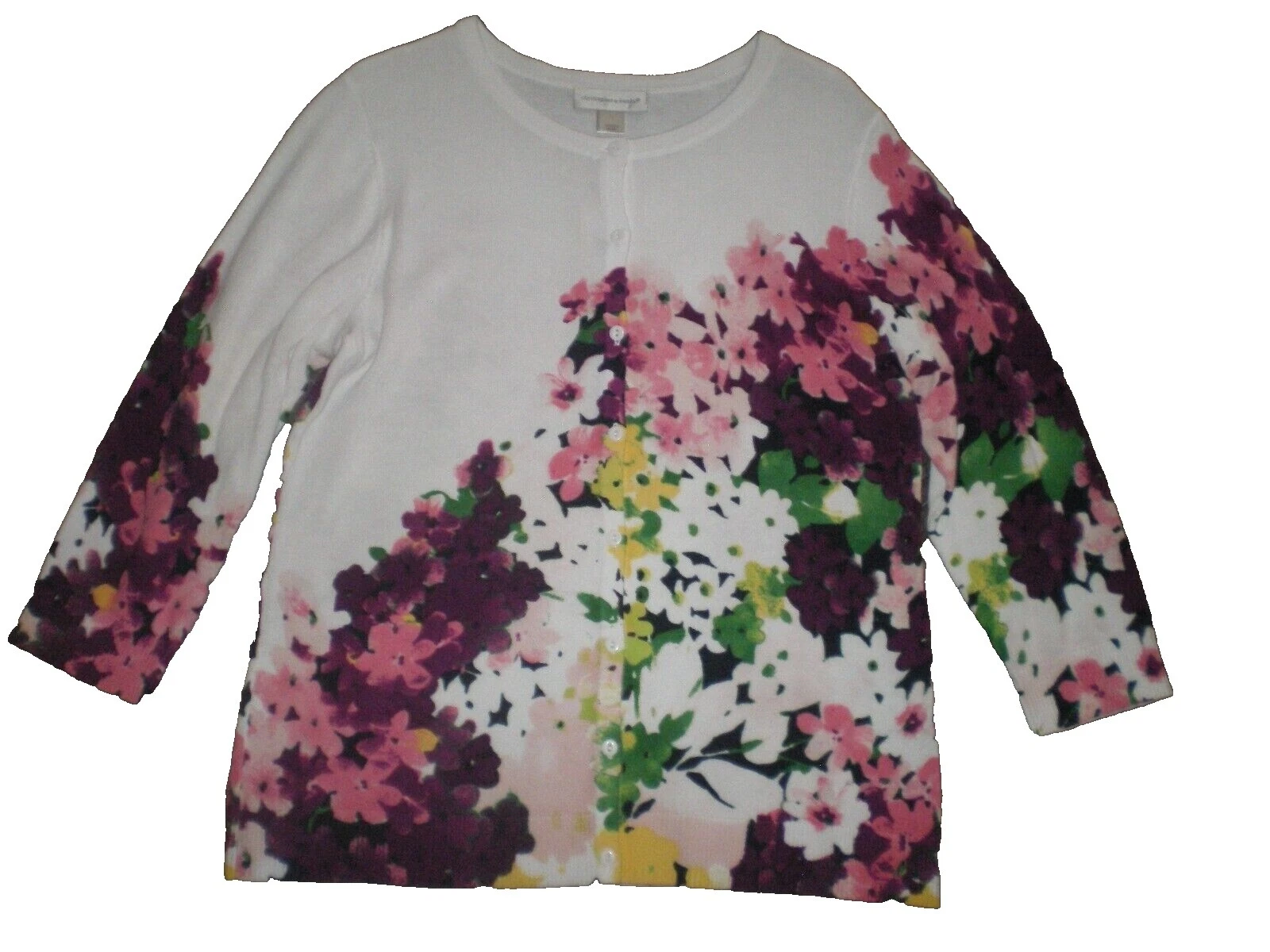 Cotton Floral Cardigan Sweaters for Women