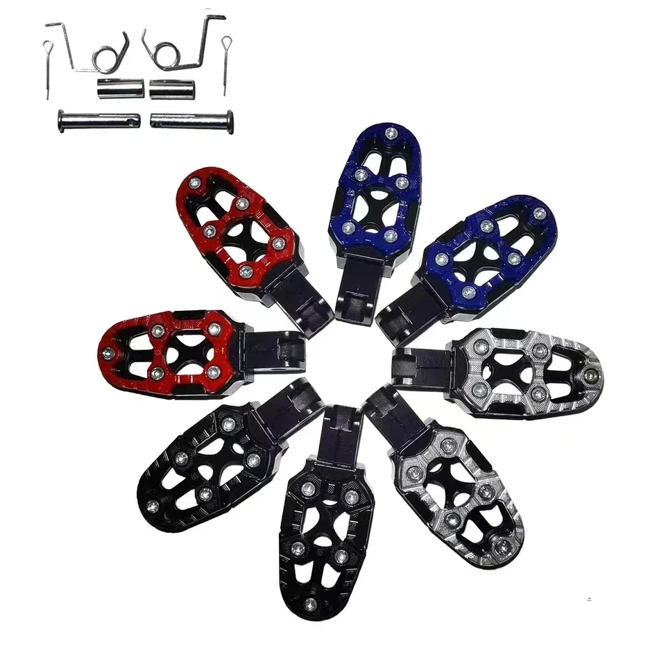 Universal Aluminum Alloy Foot Pedals Angle Adjust for Motorcycles Scooter E-Bike - Image 4 of 4