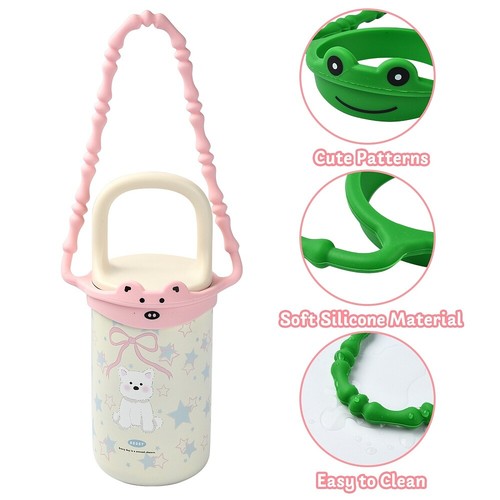 4pcs Animal Water Bottle Handles Silicone Bottle Slings Handle Straps for Cup - Picture 3 of 8